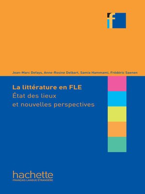 cover image of COLLECTION F--La Littérature en classe de FLE (ebook)